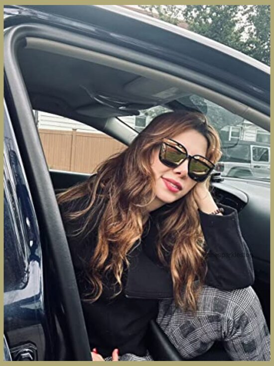 Oversized Retro Square Polarized Sunglasses UV400 Protection main image 6